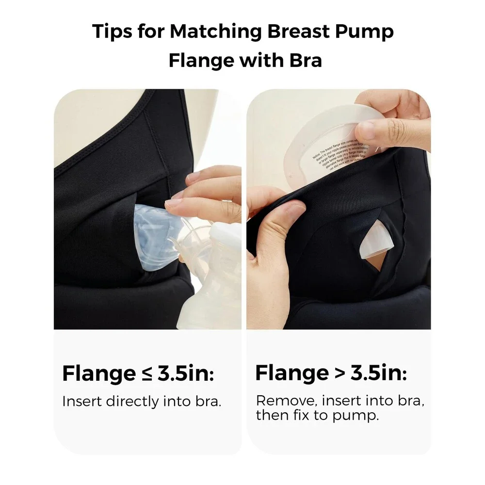 Momcozy Black Pumping Bra Hands Free M